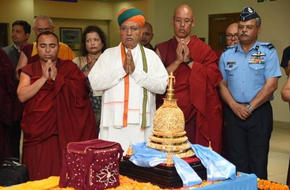 भगवान बुद्ध के पवित्र कपिलवस्तु अवशेष वापस भारत पहुंचे, मंगोलियाई श्रद्धालुओं के दर्शनार्थ भेजे गए थे…