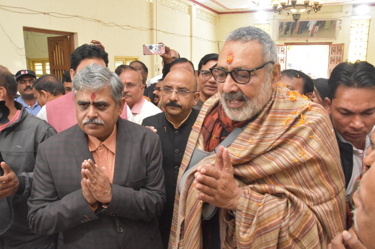 बालकोनगर श्रीराम मंदिर में केंद्रीय मंत्री गिरिराज सिंह ने की पूजा-अर्चना…
